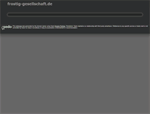 Tablet Screenshot of frostig-gesellschaft.de